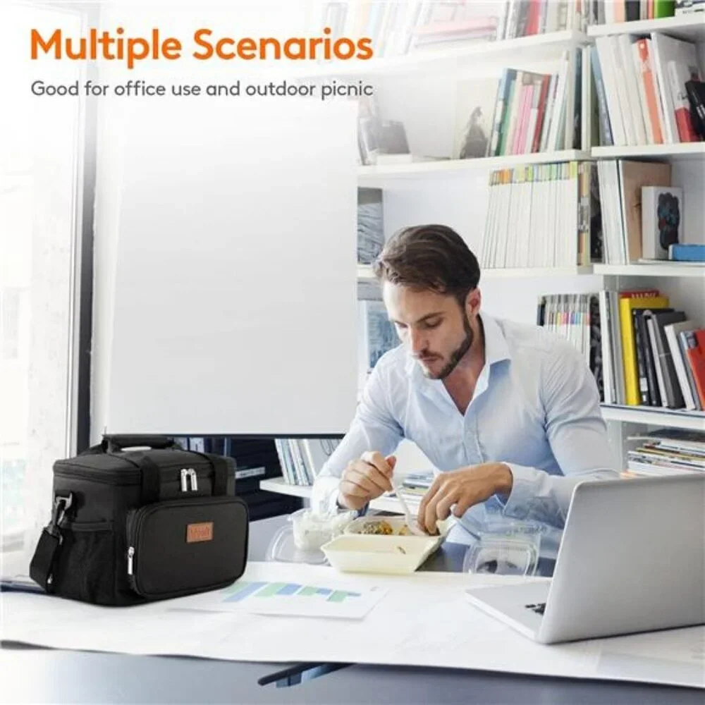 Insulated lunch bag leakproof cooler tote waterproof lunch box for work picnic